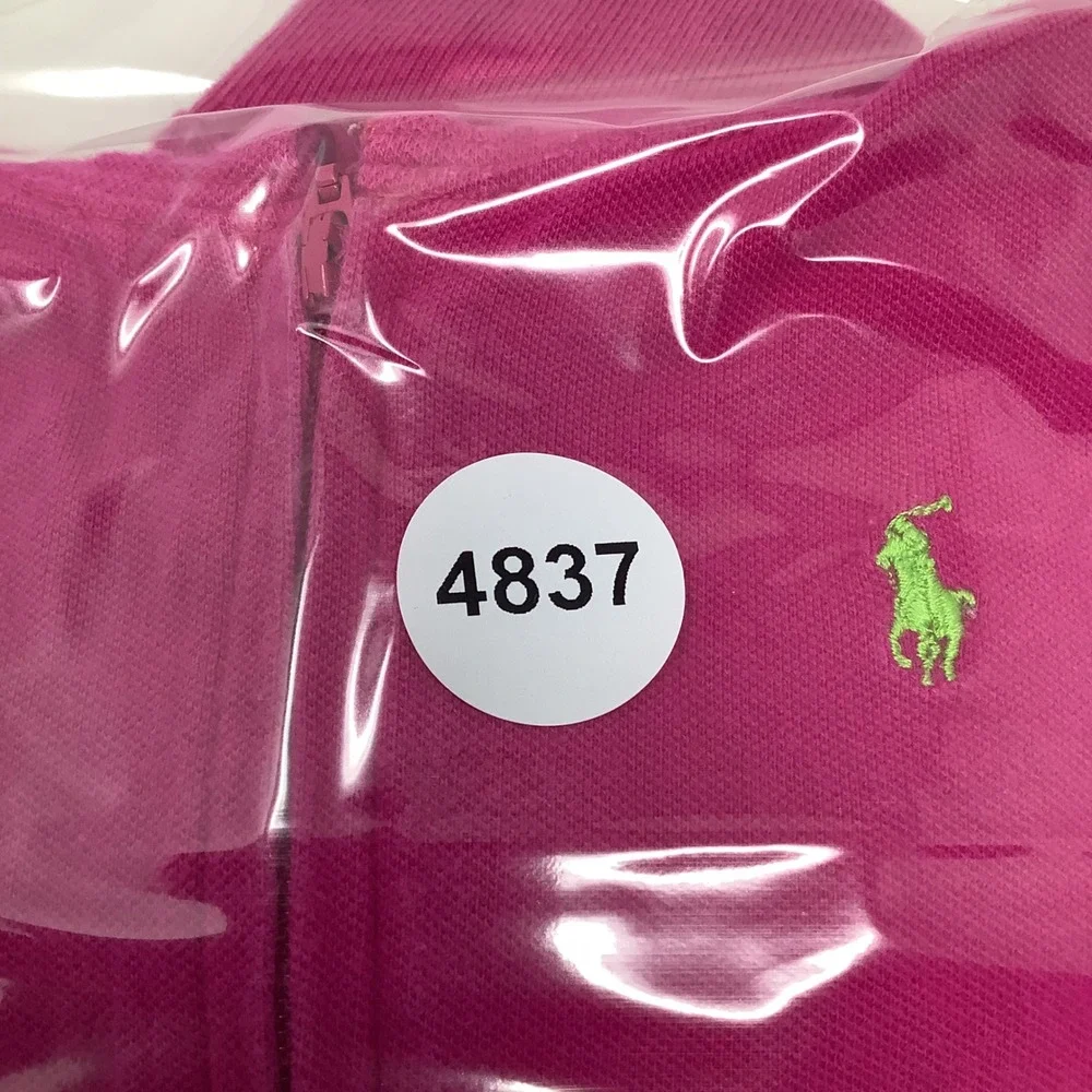 Ralph Lauren Pink Full Zip Hoodie Girls Size 18M Sweatshirt Pockets Long Sleeves